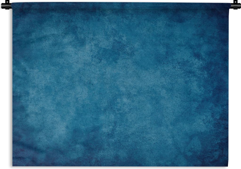 MuchoWow Wandteppich Wandbehang Beton - Blau - Vintage - Strukturiert - Industriell 60x45 cm Tapisserie Dekoration Wandtuch - Das Schlafzimmer