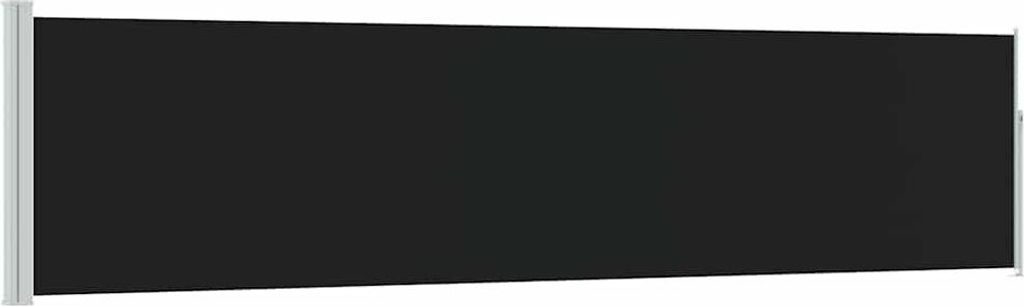 vidaXL Ausziehbare Seitenmarkise 120×500 cm Schwarz