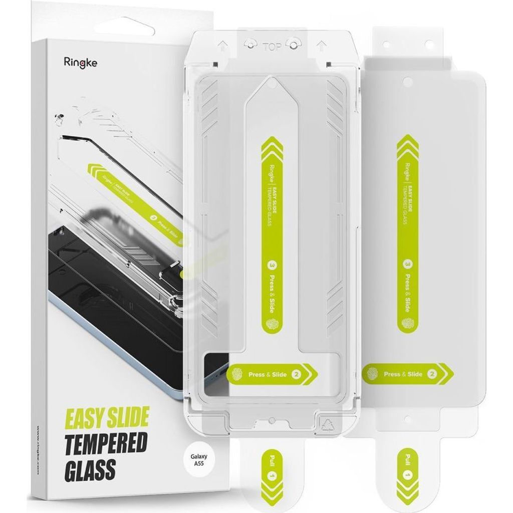 Tvrzené sklo s aplikátorem pro Galaxy A55 5G, Ringke Easy Obrázek produktu 7