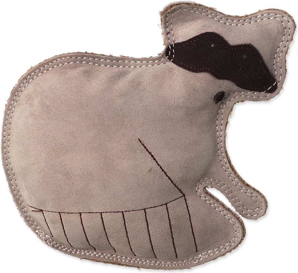 Toy Dog Fantasy Dura-fused Waschbär quietschend, Leder und Jute 18,5cm