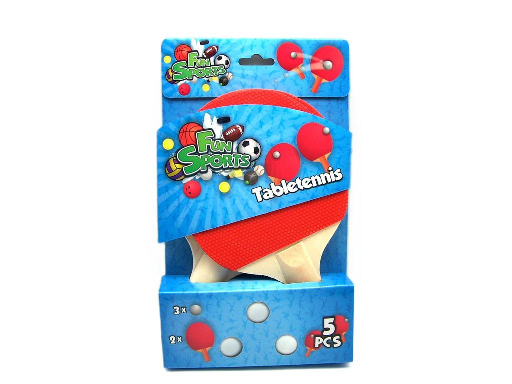Tischtennis Spiele Set 2 Schläger 3 Pingpongbälle Produktbild 