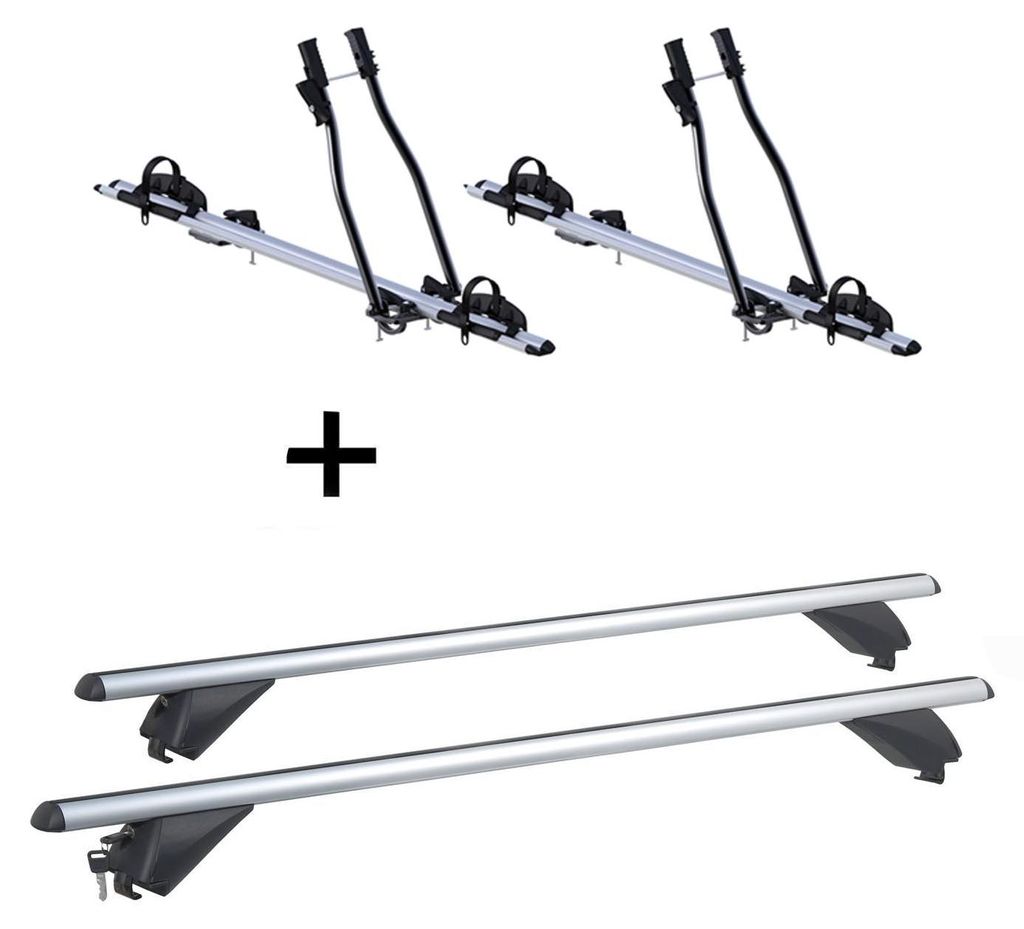 2xFahrradträger SAGITTAR + Alu Dachträger RB003 kompatibel Produktbild 