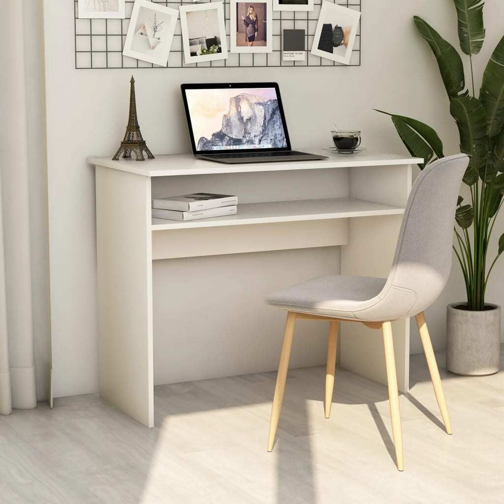 vidaXL Schreibtisch Weiß 90x50x74 cm Holzwerkstoff - Produktbild 
