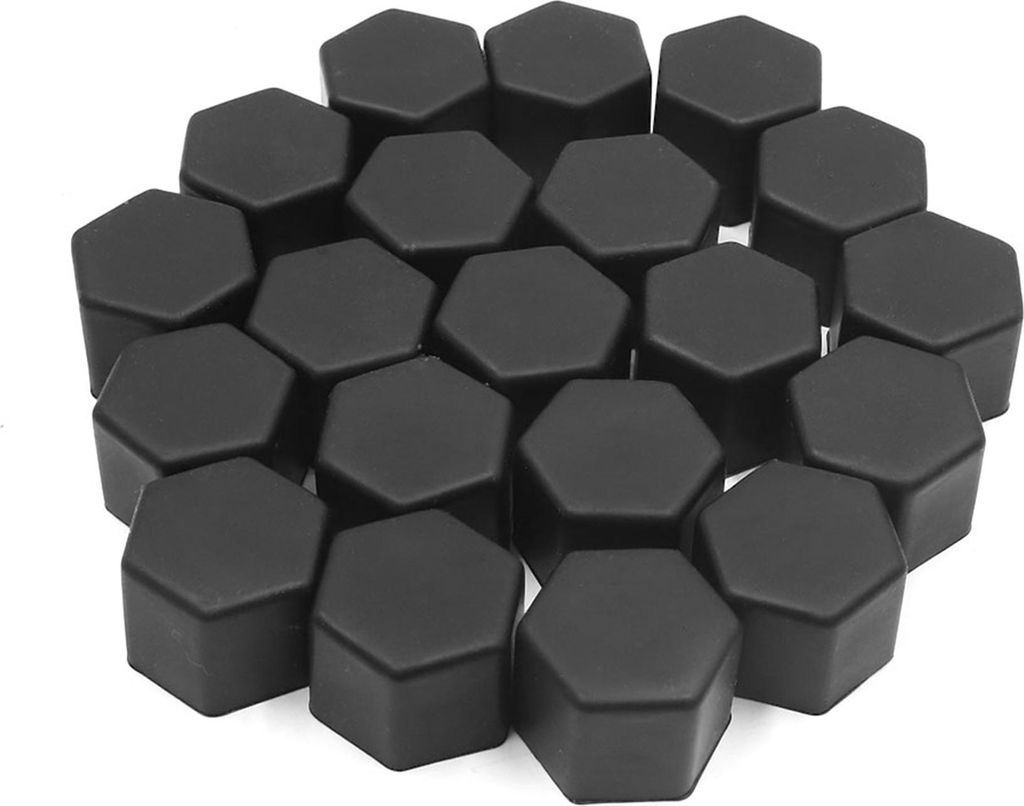 20stk. 21mm Universal Radschraubenkappen Radschrauben Radmuttern Kappen Abdeckkappe für Auto Schwarz