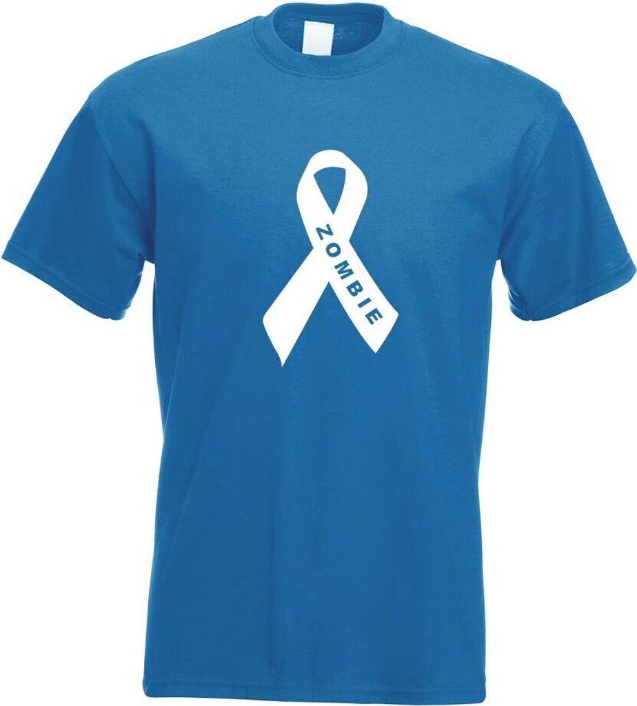 Kiwistar - T-Shirt - royal - Zombie Band Ribbons Motiv Bedruckt Funshirt Design Print - mit Motiv Bedruckt - Funshirt Design - Sport - Freizeit - H...
