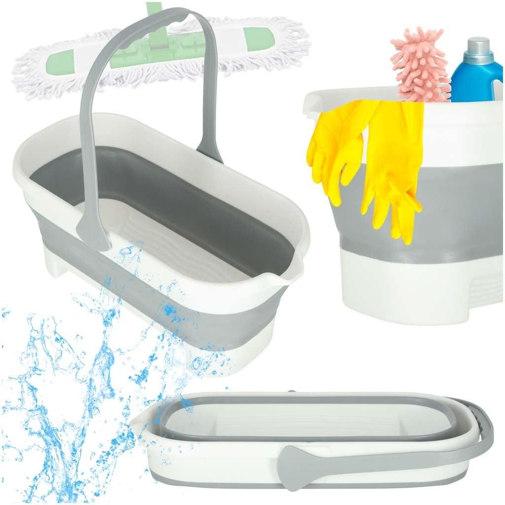 Faltbarer Wischeimer mit Griff - Rechteckiges Design