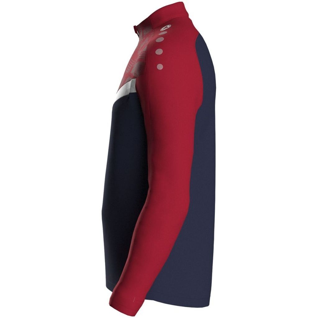 Jako Iconic Ziptop Herren - Marine / Chili Rot
