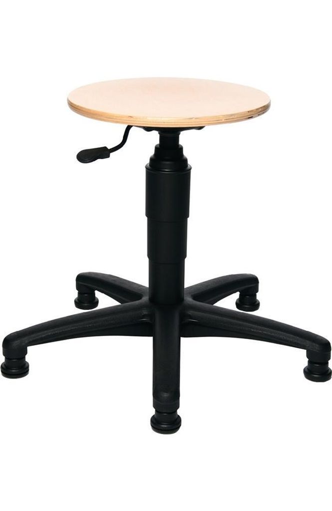 Topstar tabouret pivotant avec patins hêtre Hauteur Image du produit 
