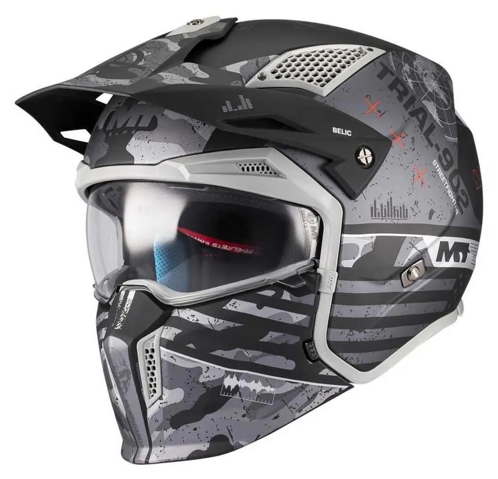 MT STREETFIGHTER SV S BELIC Casque Moto Anti-Buée et Grand Confort