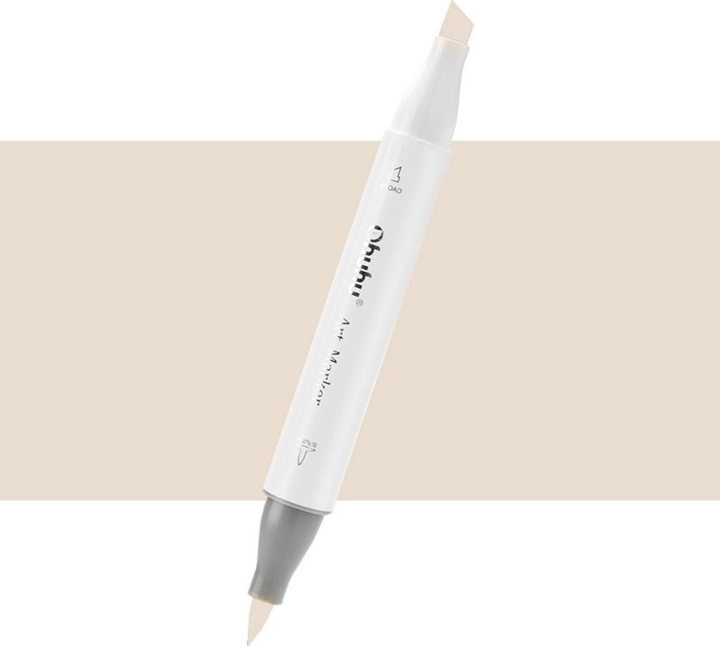 Pinceau et ciseau double face OHUHU, E280 Sand White Image du produit 