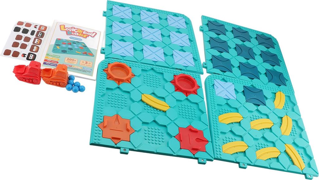 Logisches Straßenbauspiel, Labyrinth-Track-Set, Denken, pädagogisches Frühlernen, interaktives Spielzeug für Kinder, große Größe
