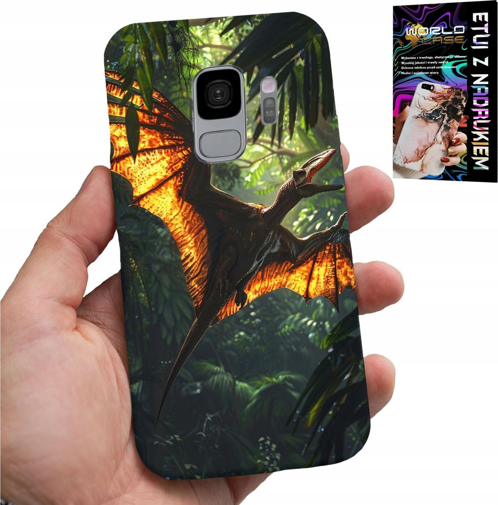 Fall Für Samsung Galaxy S9 - Dino Dinosaurier Pterodactyl Zurück Fall