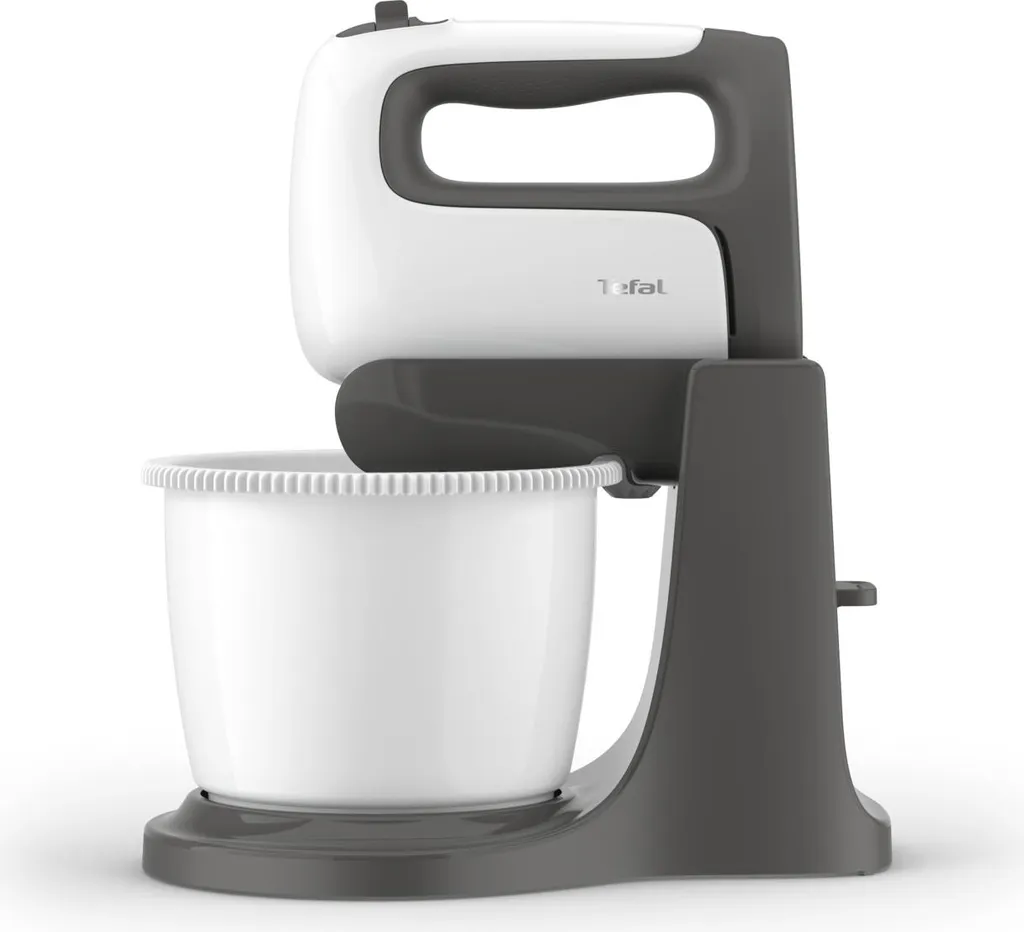 Tefal Prep'Mix+ HT4641 Batteur sur socle 500 W - Robot pâtissier Gris