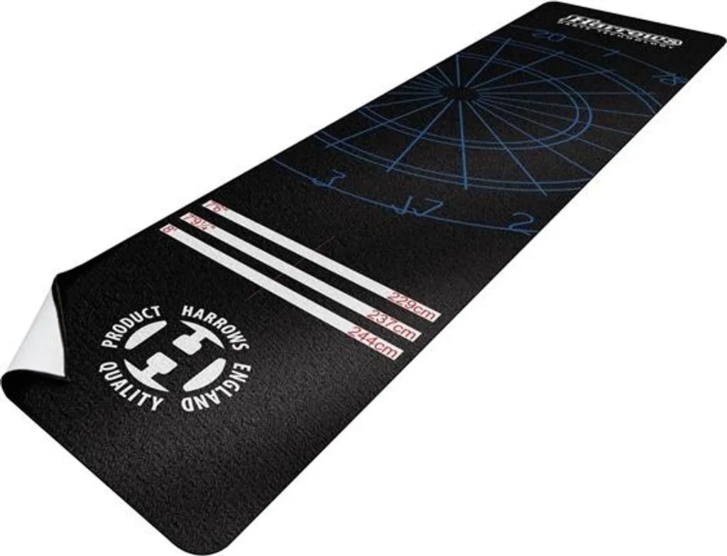 Tapis de Tir pour Fléchettes Professionnel en Nylon Noir 300 x 65 cm