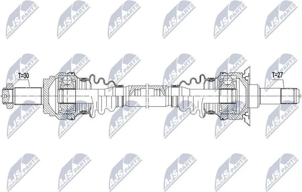 Arbre de transmission NTY en acier renforcé pour BMW X3 X4 33207598031