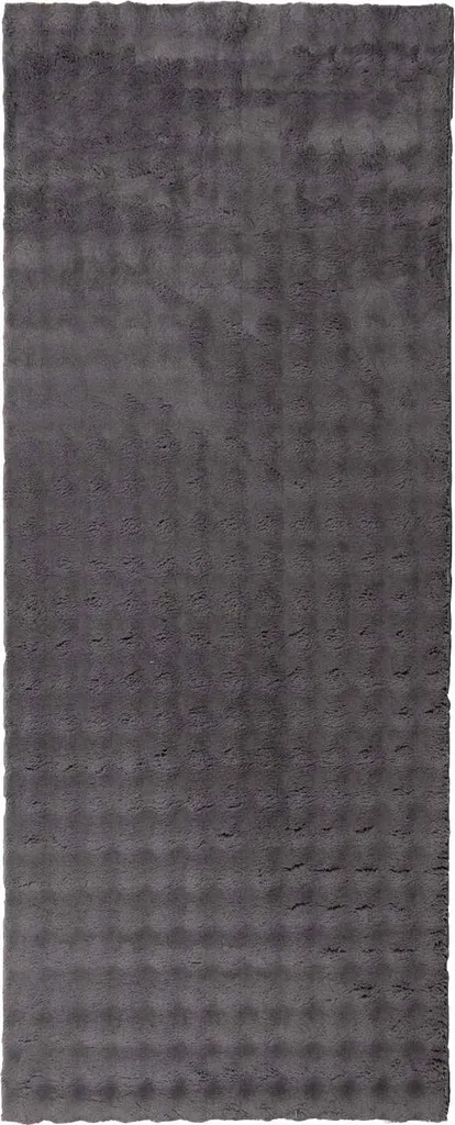 Tapis de salon SIROLO anthracite en polyester doux et durable 150x80