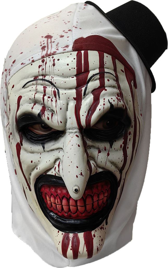Halloween-Clown-Gesichtskissen aus weichem Latex, blutrotes Kostüm-Accessoire für Erwachsene, gruseliges Gesichtskissen, Cosplay-Party-Zubehör