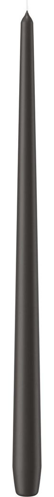 Spitzkerzen durchgefärbt Grau 400 x Ø 25 mm, 6 Stück