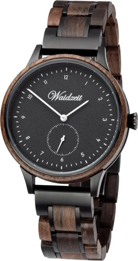 Montre Homme Waidzeit EW02 bracelet bois et acier - Mouvement ultra précis