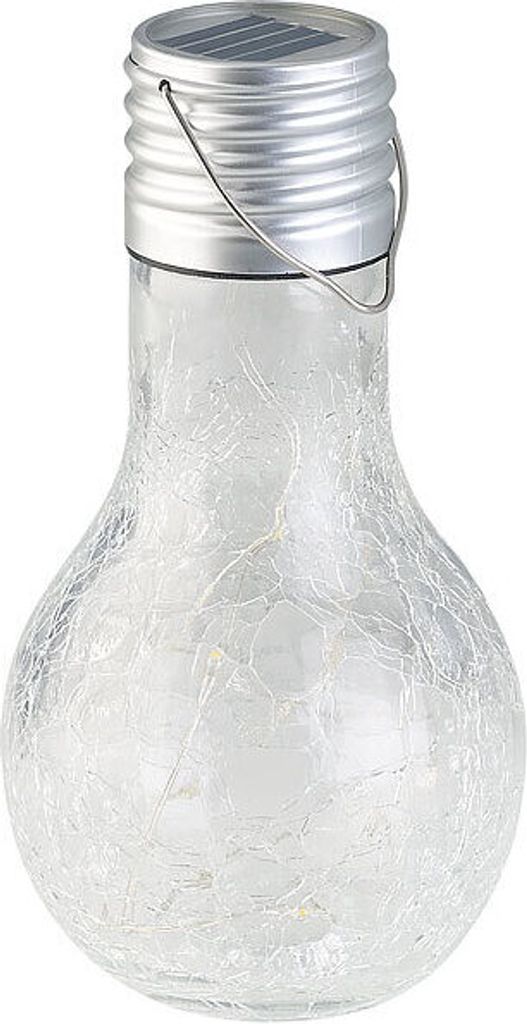Lunartec Solar-LED-Glühbirne im Crackle-Glas-Design Obrázek produktu 