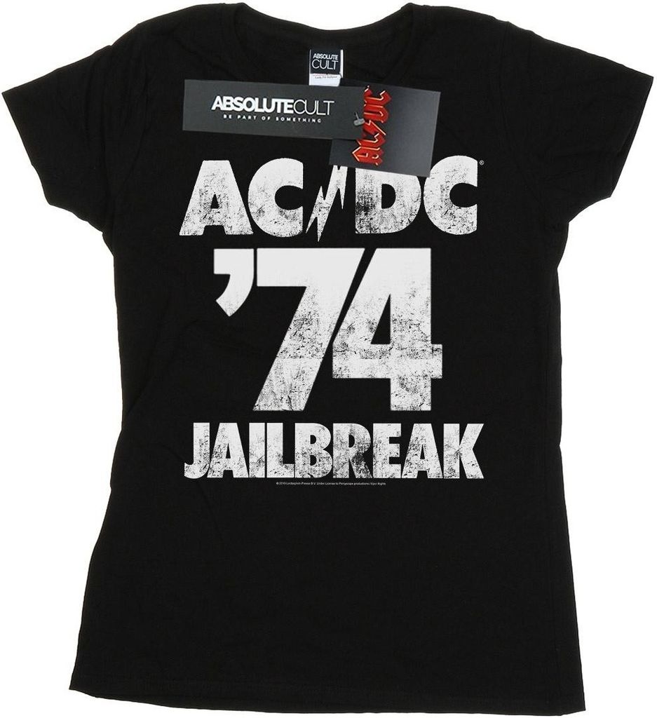 AC/DC - "Jailbreak 74" T-Shirt für Damen BI4656 (L) (Schwarz)