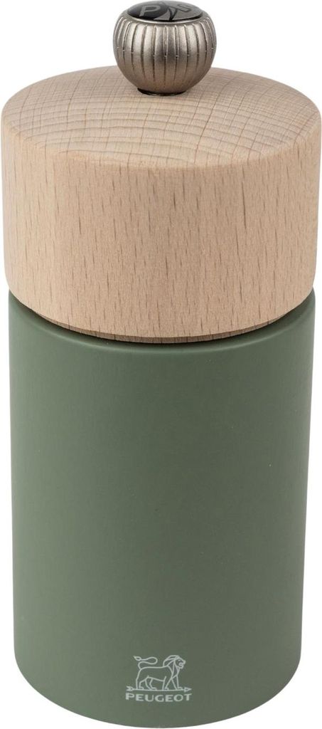 PEUGEOT Pfeffermühle BOREAL 12cm Zirkonia-Mahlwerk Buchenholz Olivgrün