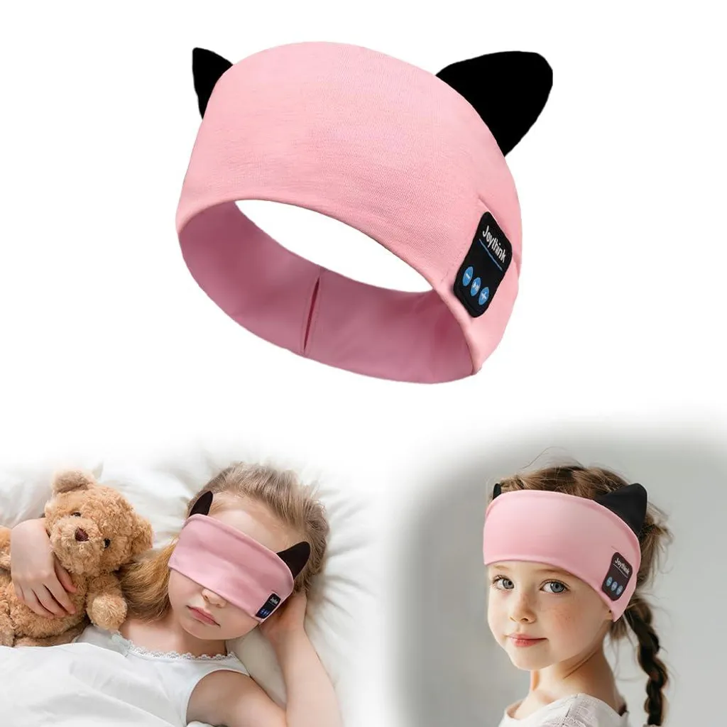 Casque de sport enfant Bluetooth type bandeau souple et respirant bleu