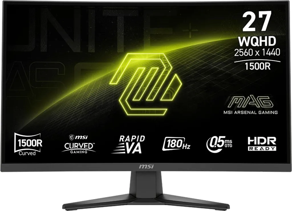 MSI MAG 275CQFDE E18, Gaming-Monitor, (QHD, Rapid-VA, Curved