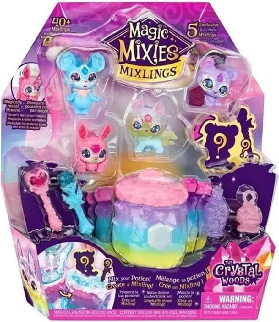 Figurines Mixlings Magic Mixies Multicolores avec Pouvoir Magique