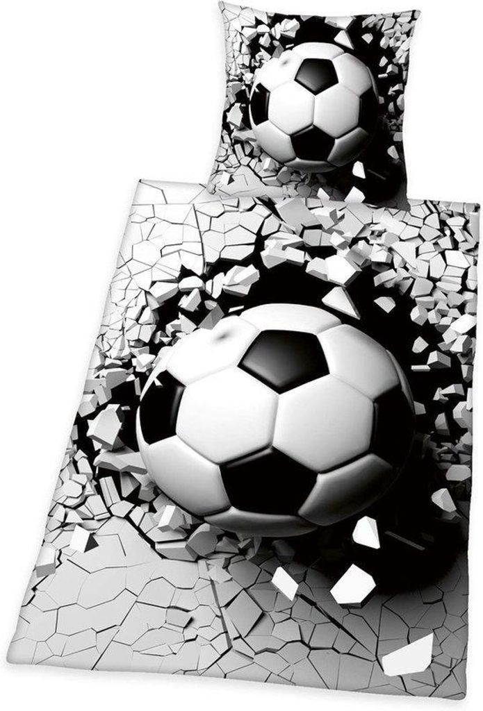 Unyqoos Bettwäsche-Set mit 3D-Football-Design und wendbarem Stil für Sportliebhaber