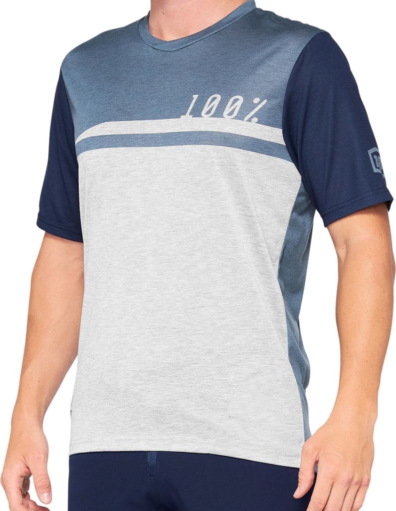 100% SPEEDLAB Kurzarm Fahrradtrikot - AIRMATIC - Blau/Grau L
