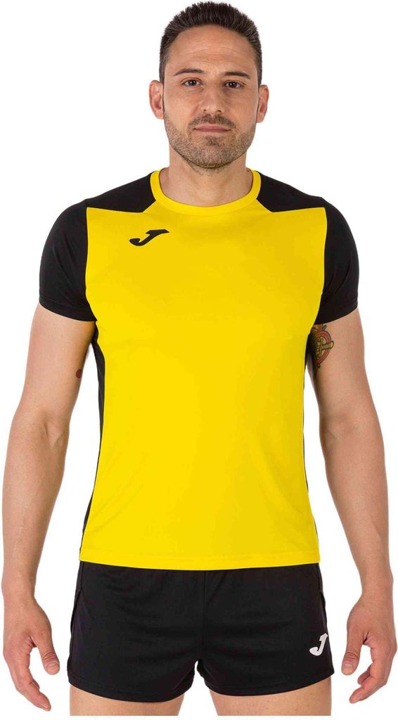 Joma Record Ii Shirt, Gelb-Schwarz, S