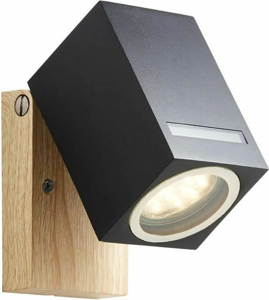 Luminaire Mural Design Métal Noir et Verre 20W GU10 Collection Galeni