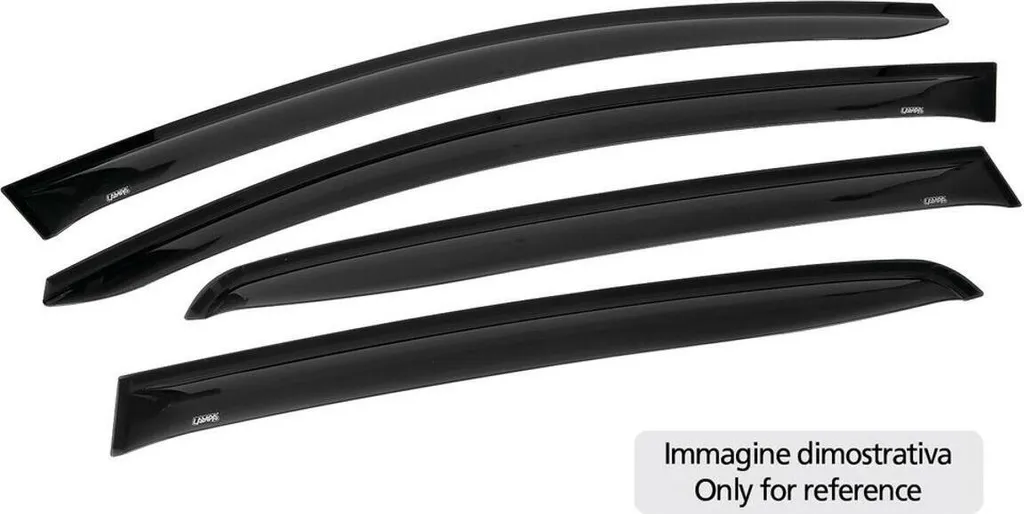 Déflecteurs d'air AirPlus autocollants teintés pour Fiat Linea 4 pièces