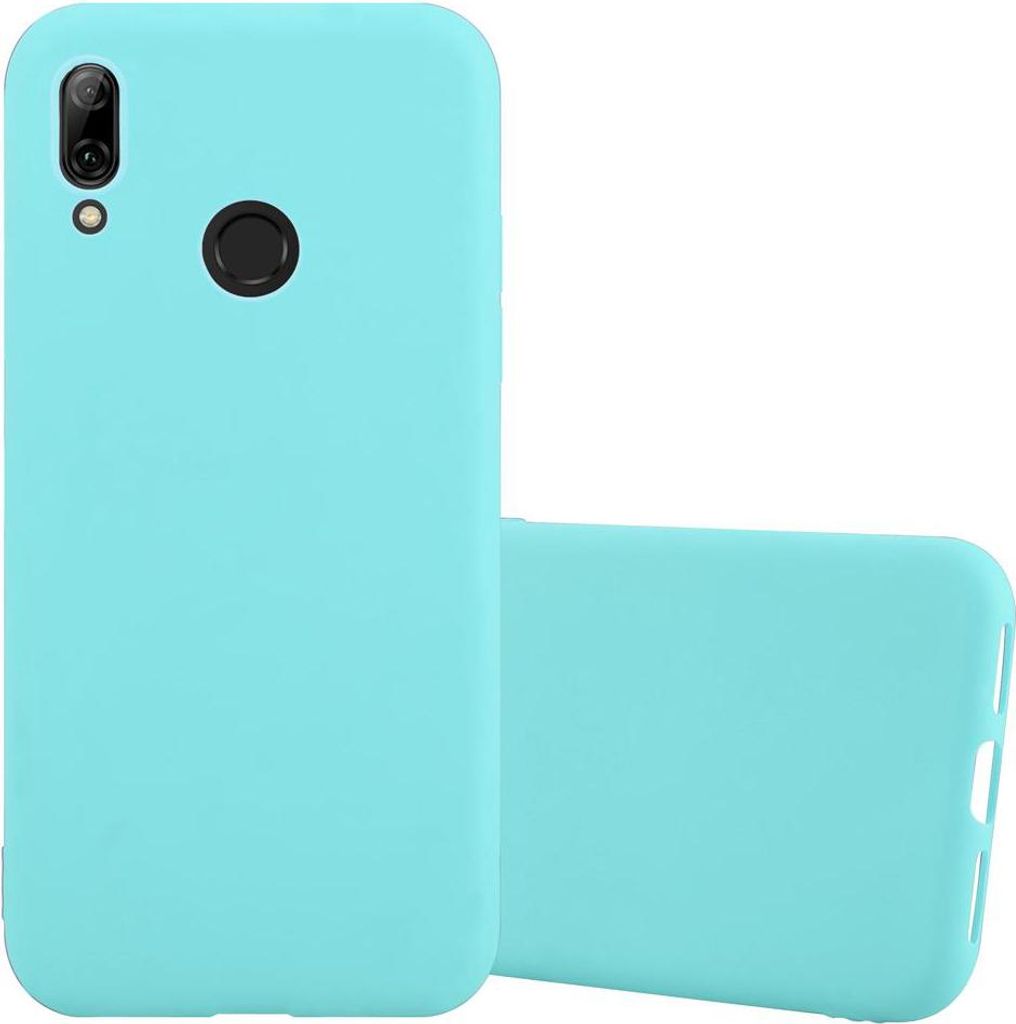 Cadorabo Hülle für Honor 10 LITE / Huawei P SMART 2019 Schutzhülle in Blau Handyhülle TPU Silikon Etui Case Cover
