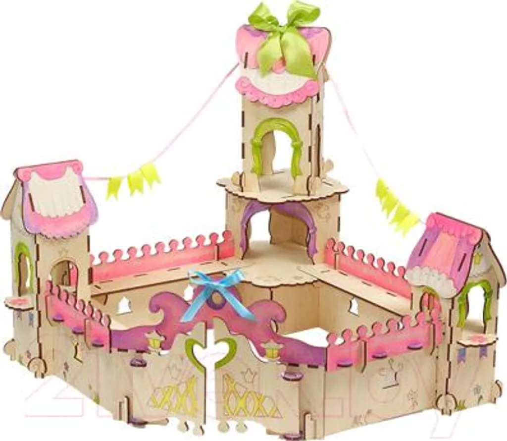 Jeu de Construction Princess Palace avec Kit Peinture Personnalisable