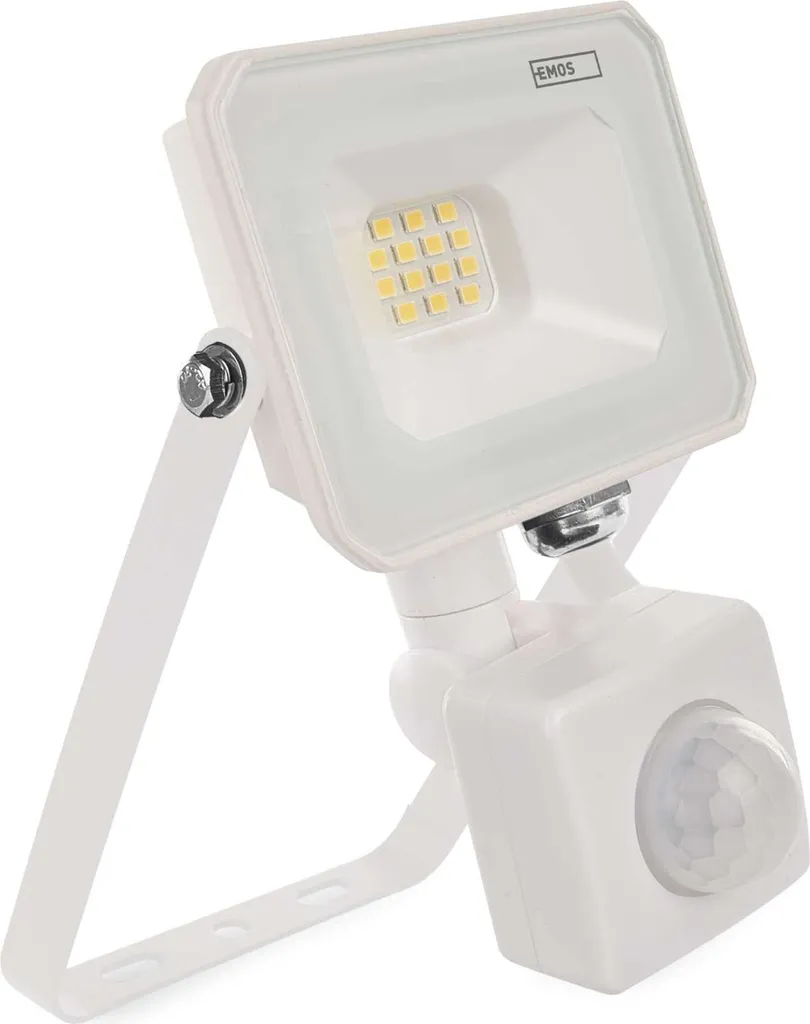 Faretto LED Slim EMOS 10W Bianco: Design Minimale e Sensore PIR