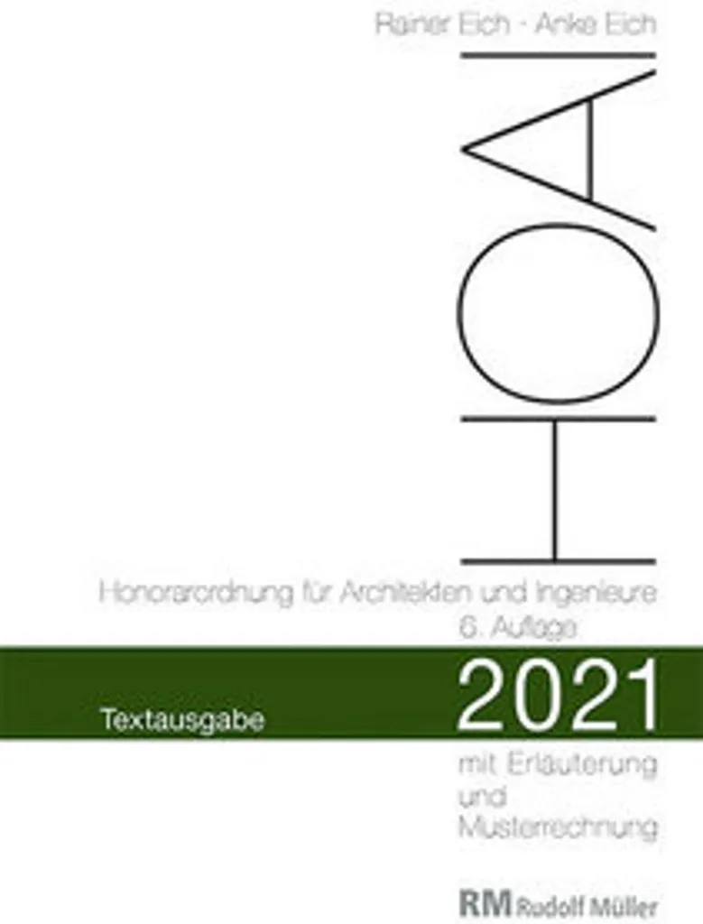 HOAI 2021 Textausgabe : Guide Complet des Honoraires d'Architecture