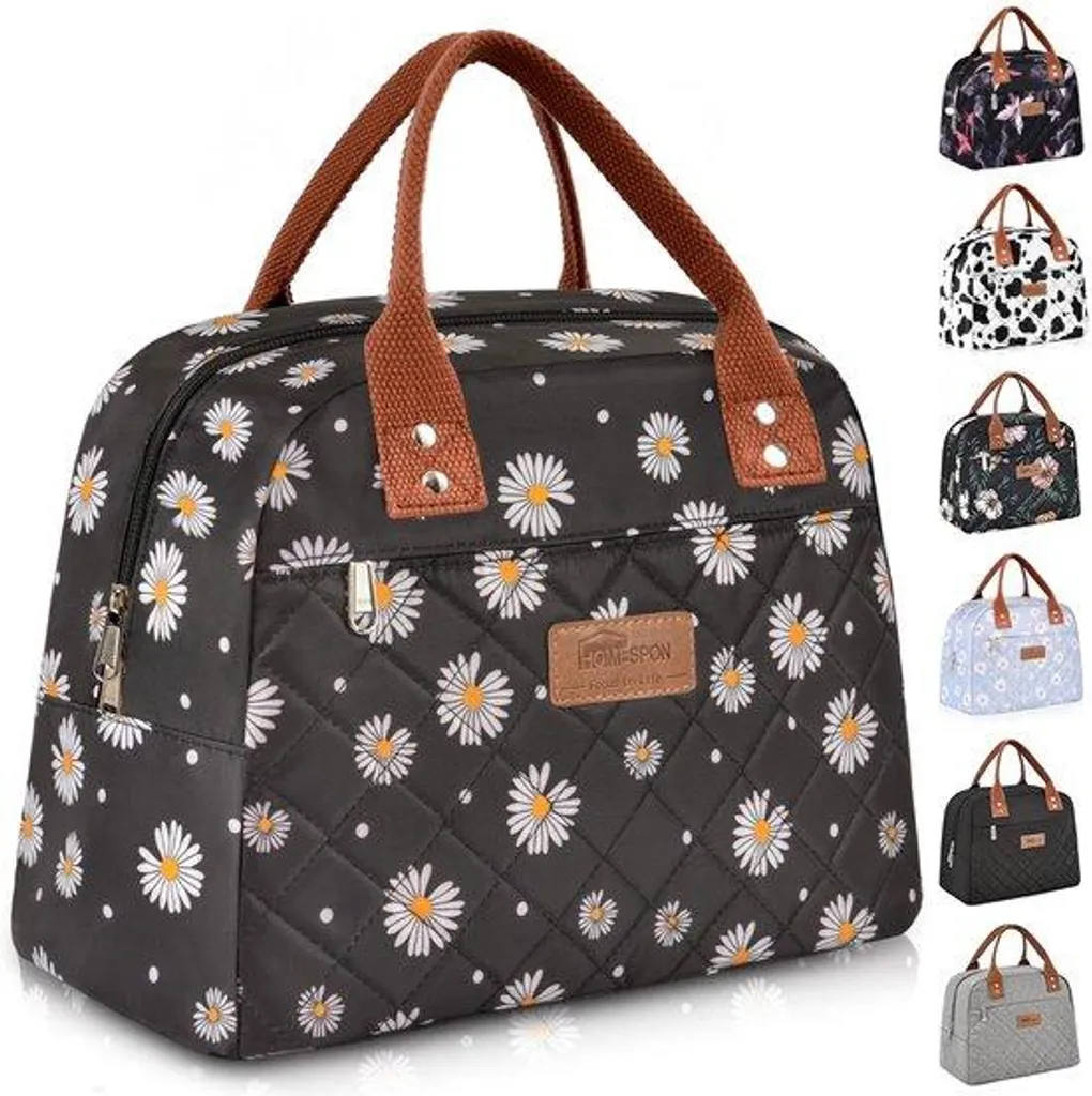 Sac isotherme étanche à motif marguerite pour pique-nique et voyage