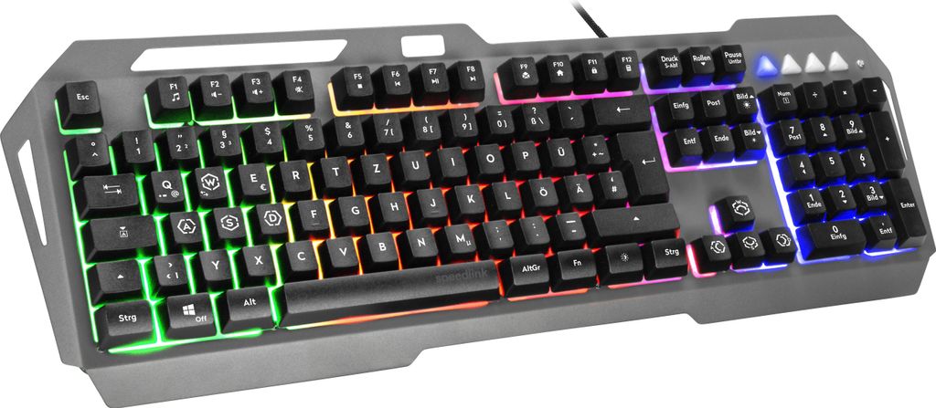 SPEEDLINK LUNERA Metal Rainbow Gaming Tastatur schwarz Produktbild 