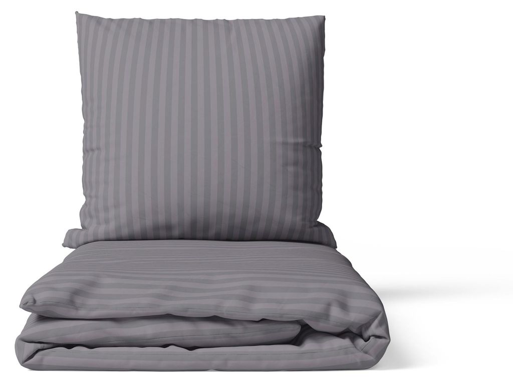 2-tlg Premium Damast Bettwäsche 135x200 + 80x80 cm mit YKK Produktbild 