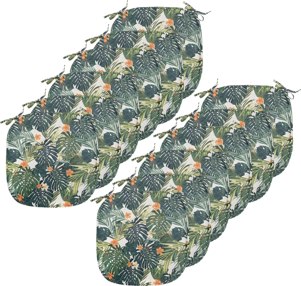 Cuscini Sedie Cucina 40x40 Hawaii ABAKUHAUS - Verde Felce Pack 12