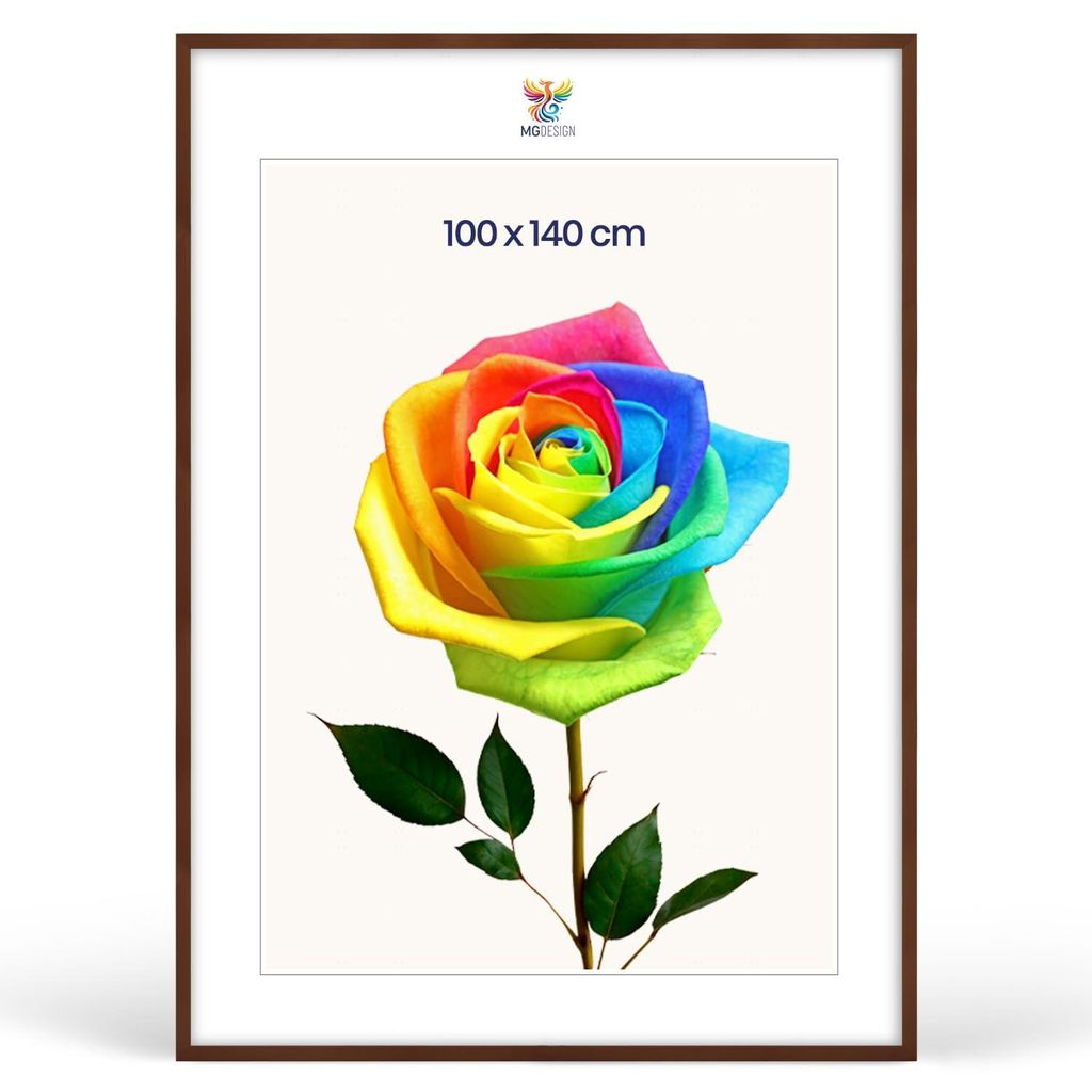 MG Design Bilderrahmen Braun 100x140 cm - Posterrahmen Produktbild 