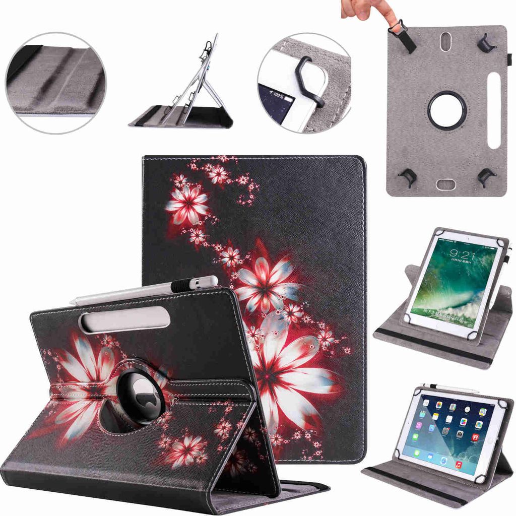 Für Apple iPad Air 11 Zoll 2025 / 2024 360 Grad Motiv 11 Tablet Tasche Kunst Leder Etuis Hülle