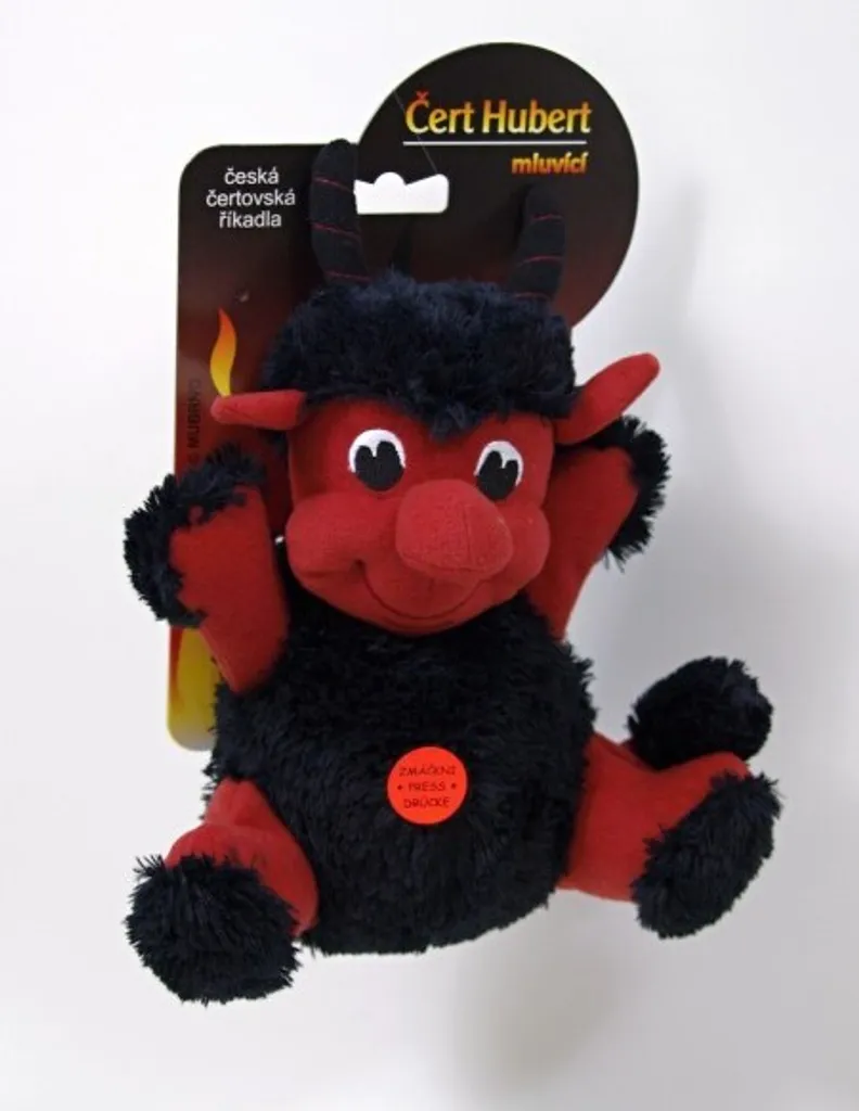 Peluche parlante Devil Hubert 20cm : Idée cadeau originale et drôle - 4