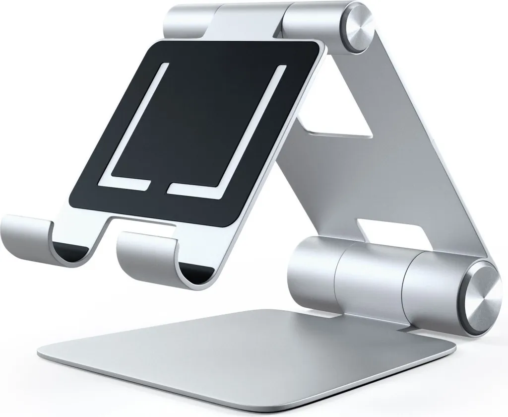Support Tablette Aluminium Argent Satechi avec Inclinaison Ajustable