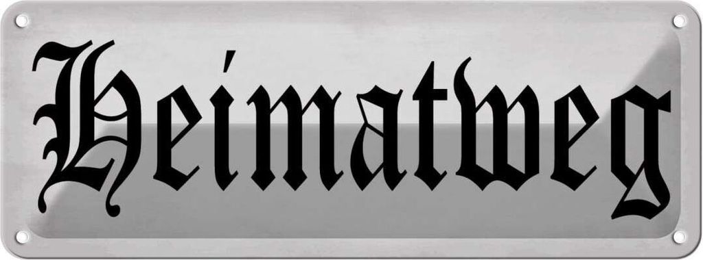vianmo Blechschild 10x27 cm Heimatweg Dekoration