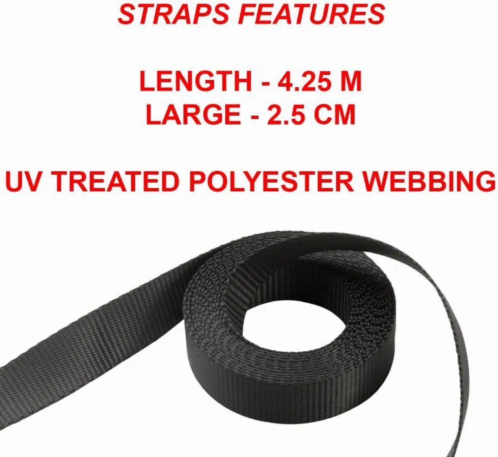 Sangle à cliquet 4m25 Master Lock noire avec crochets de protection