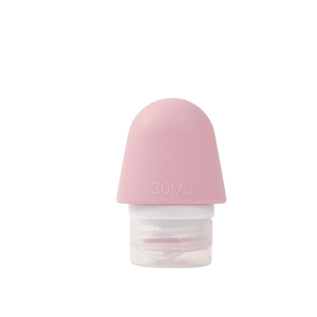 30/60/90 ml und mit undcover Multi-Volumina tragbarer leerer Lotion Flasche Gesichtscreme Nachfüllbare Aufbewahrungsflasche-Rosa ,Größen:30ML