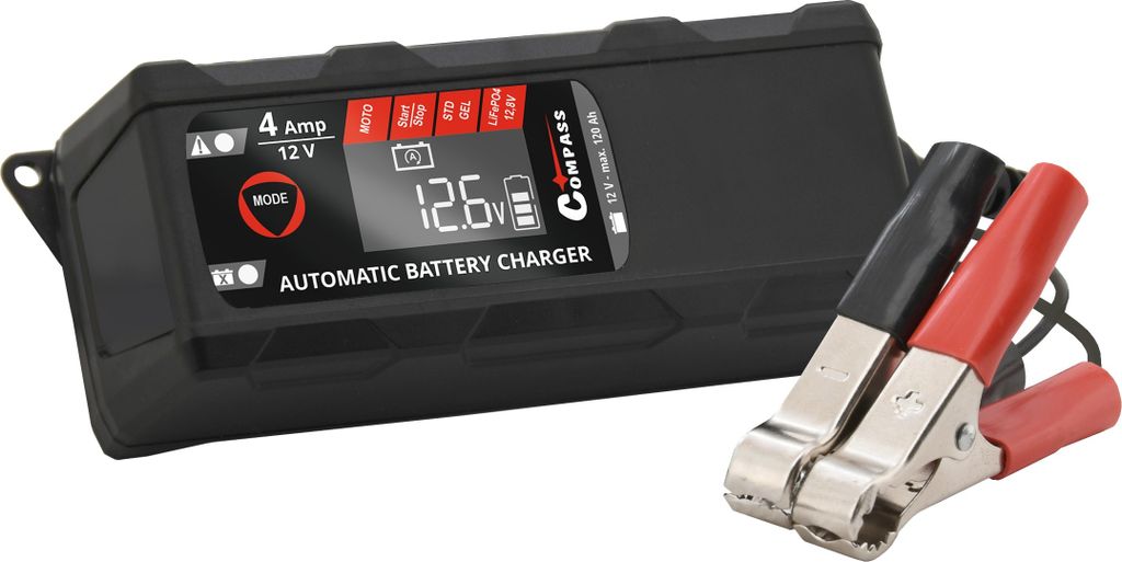 Automatická nabíjačka autobatérií 1 - 120Ah (4Amp) Obrázok produktu 